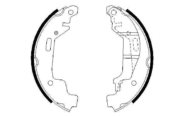 BOSCH Zestaw szczęk hamulcowych 0 204 113 501