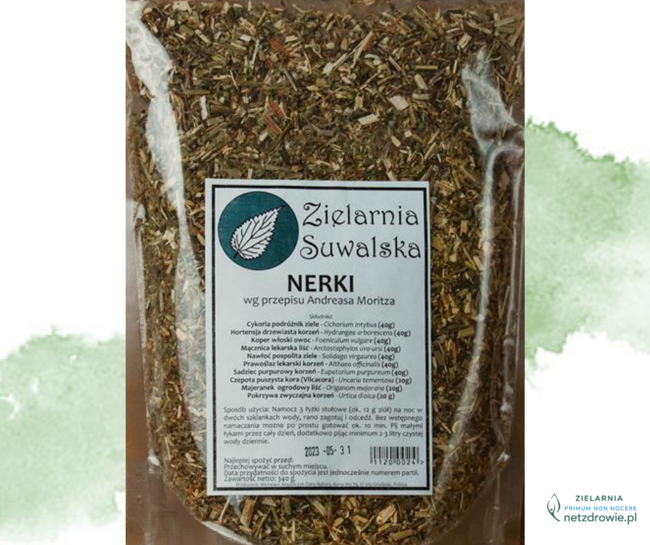 NERKI mieszanka ziołowa wg przepisu Andreasa Moritza 340g Zielarnia Suwalska