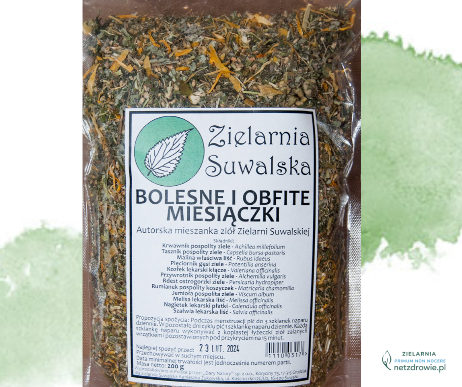 BOLESNE I OBFITE MIESIĄCZKI mieszanka ziołowa 200g Zielarnia Suwalska