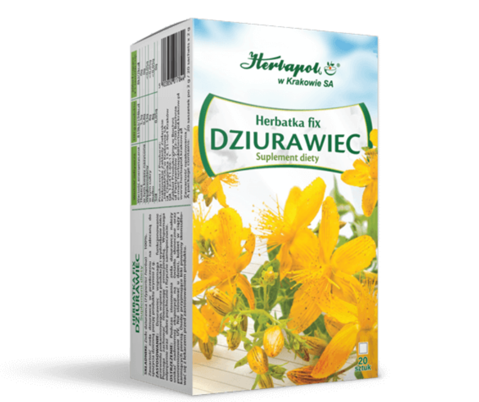 DZIURAWIEC herbatka w fixie Herbapol 20 saszetek