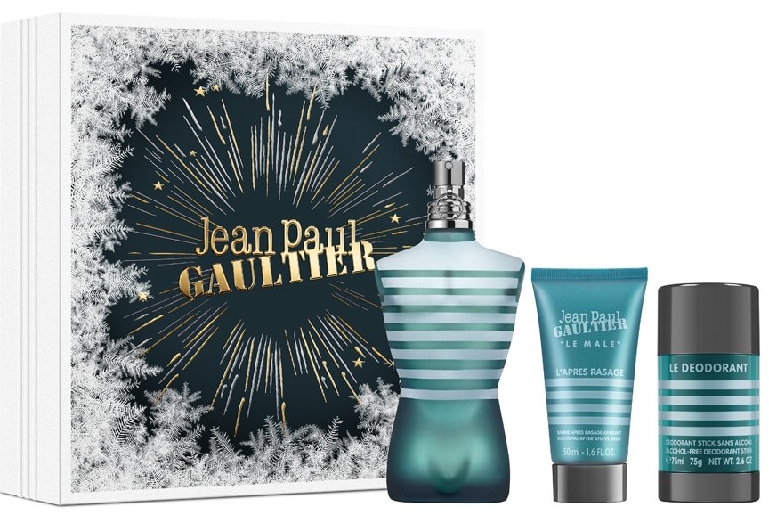 Zestaw Jean Paul Gaultier Le Male Woda toaletowa 125 ml + Dezodorant w sztyfcie 75 g + Balsam po goleniu 50 ml (8435415085076)