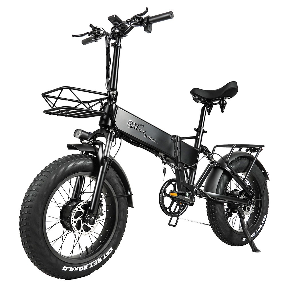 Rower elektryczny CMACEWHEEL RX20 MAX, dualny silnik 750W, maks. prędkość 40-45km/h, opony CST 20*4,0 cali, bateria 17Ah