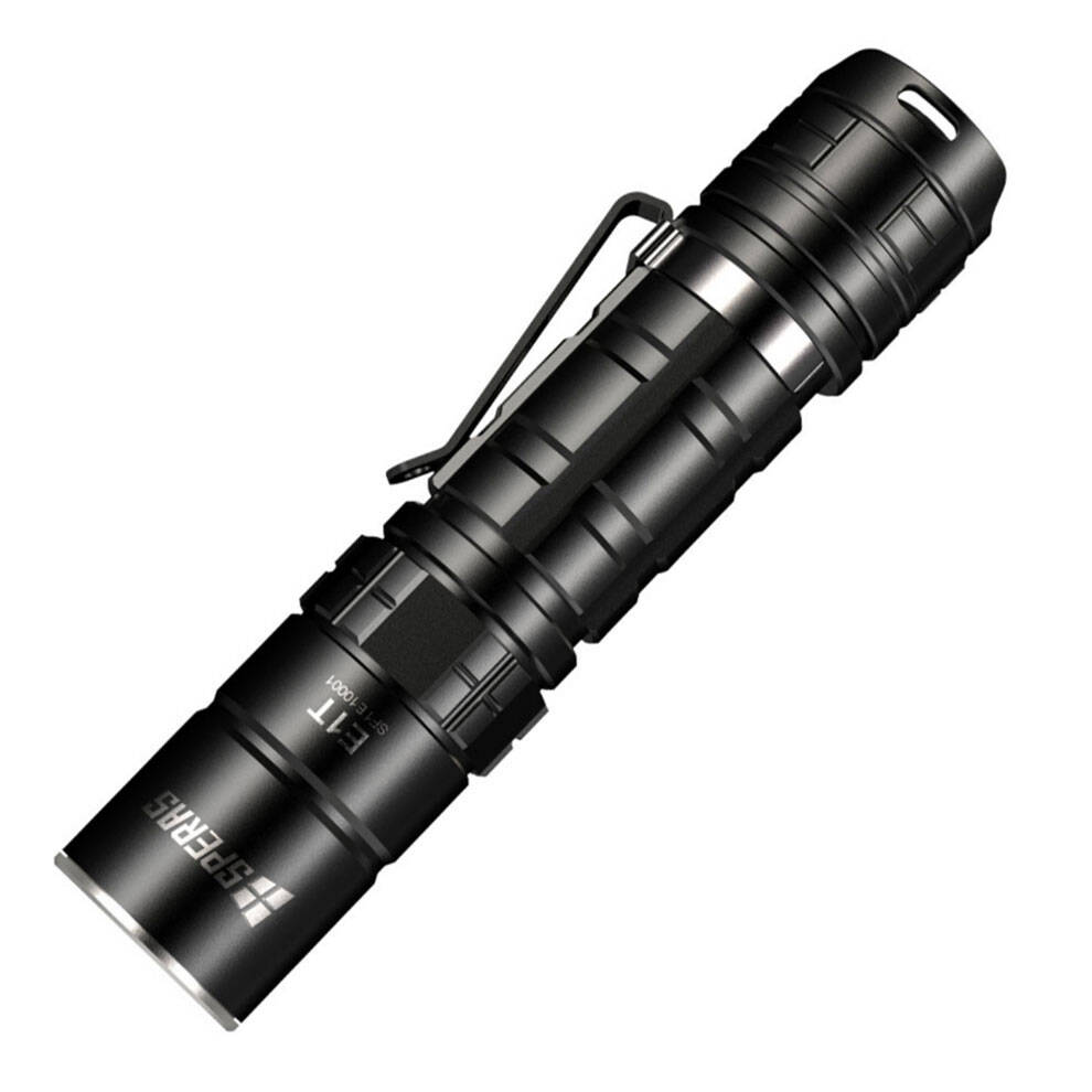 Speras - Latarka taktyczna LED E1T z akumulatorem 2600 mAh - 1700 lm - Czarny - SPERAS E1T