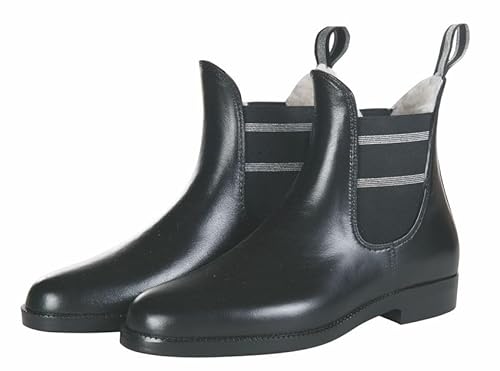 HKM Jodhpur kalosze w stylu Lurex, z podszewką pluszową, 35 EU, czarny, 35 EU