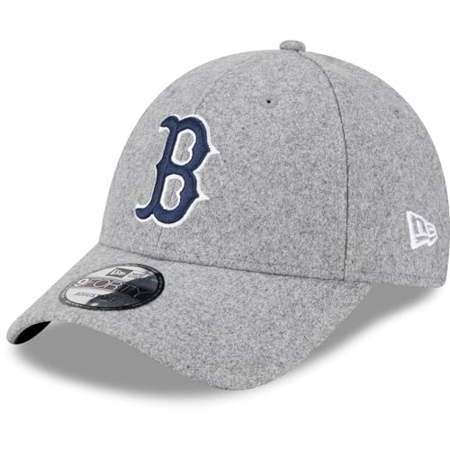 New Era 9FORTY Boston Red Sox czapka baseballowa - MLB Melton Wool Essential - szaro-granatowa