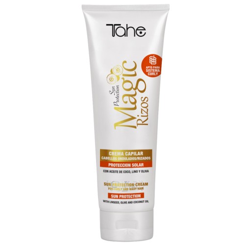 Tahe Magic Rizos, krem przeciwsłoneczny do włosów kręconych, 250ml