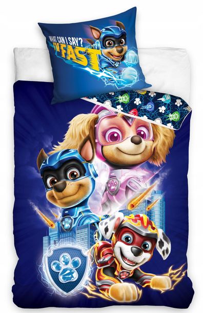 Carbotex, Paw Patrol, Psi Patril Komplet Pościeli Bawełnianej 160X200 + 70X80