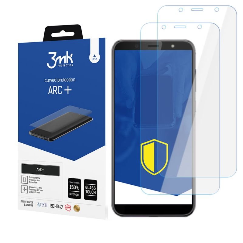 2x Folia na zaokrąglony ekran do do HTC U12 Life - 3mk ARC+