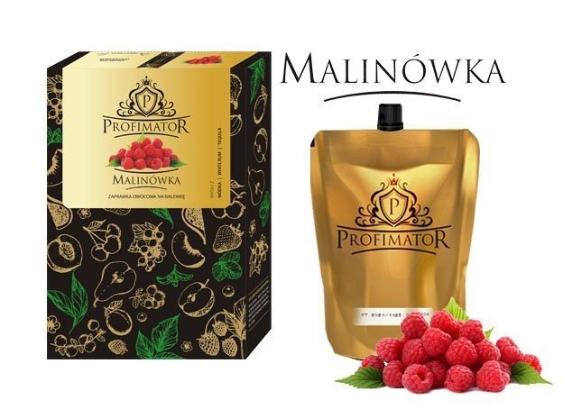 Koncentrat owocowy malinowy likier, nalewka 300ml Profimator