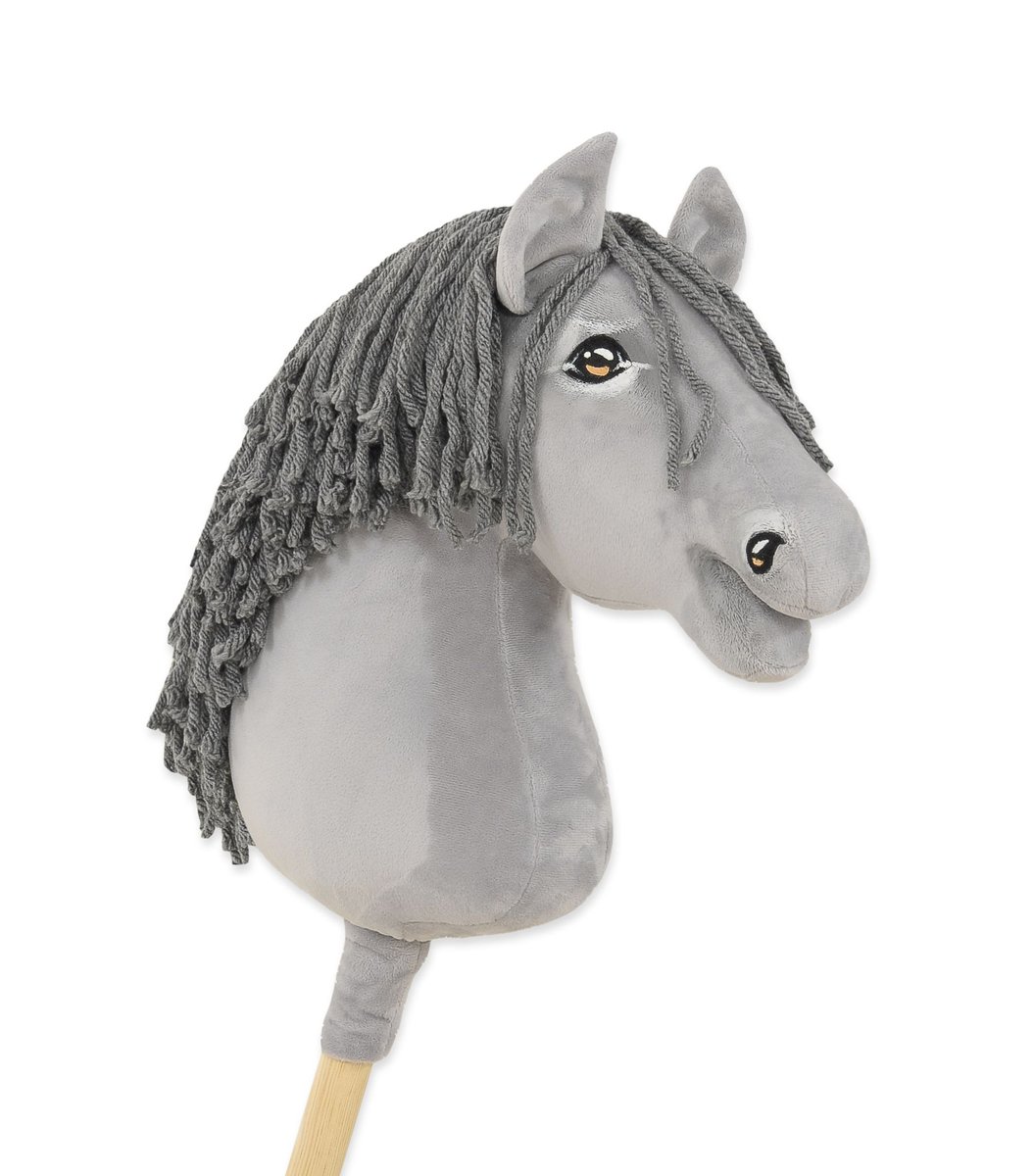 Hobby Horse Duży koń na kiju Premium - siwy II A3 / Super Hobby Horse