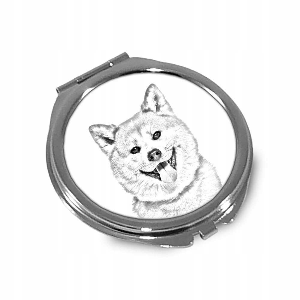 Akita Inu Lusterko kieszonkowe składane do torebki