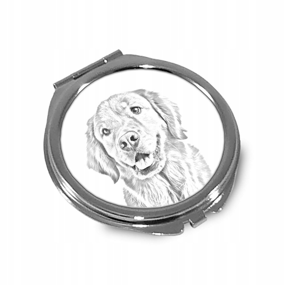 Golden retriever Lusterko kieszonkowe składane