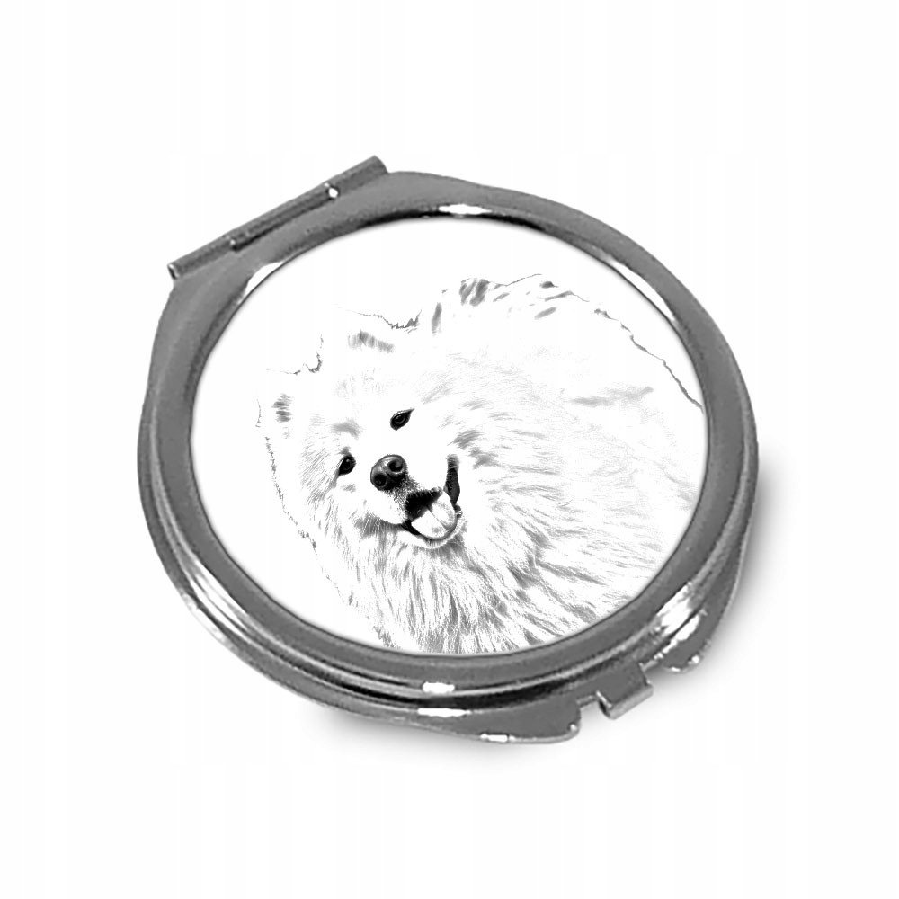 Samojed Lusterko kieszonkowe składane do torebki