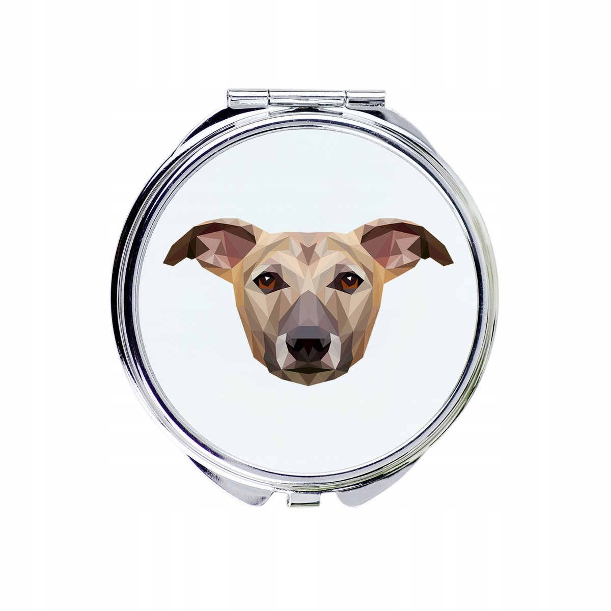 Whippet Lusterko kieszonkowe Pies geometryczny