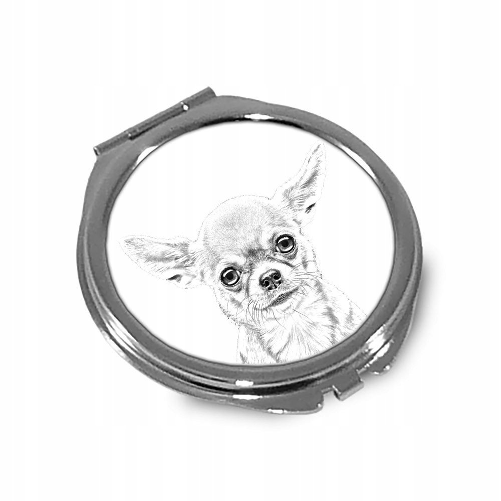 Chihuahua Lusterko kieszonkowe składane do torebki