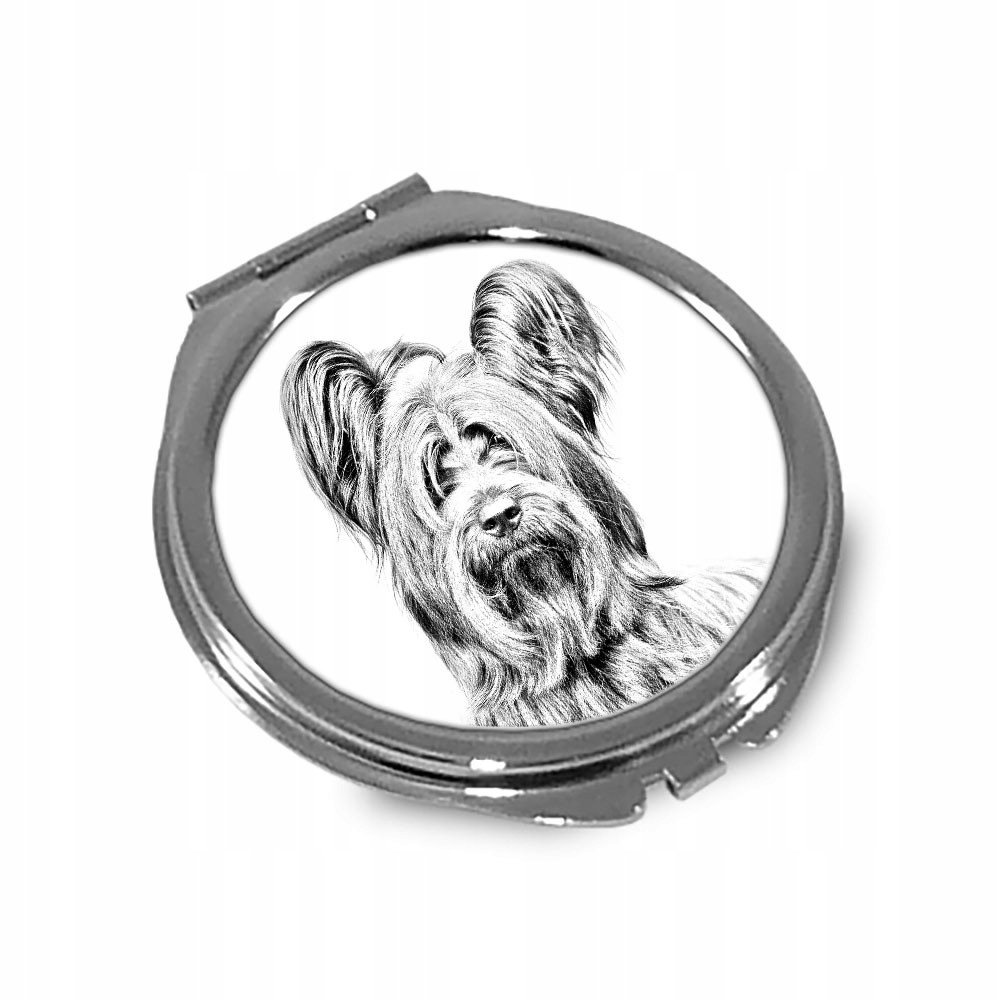 Skye terrier Lusterko kieszonkowe składane