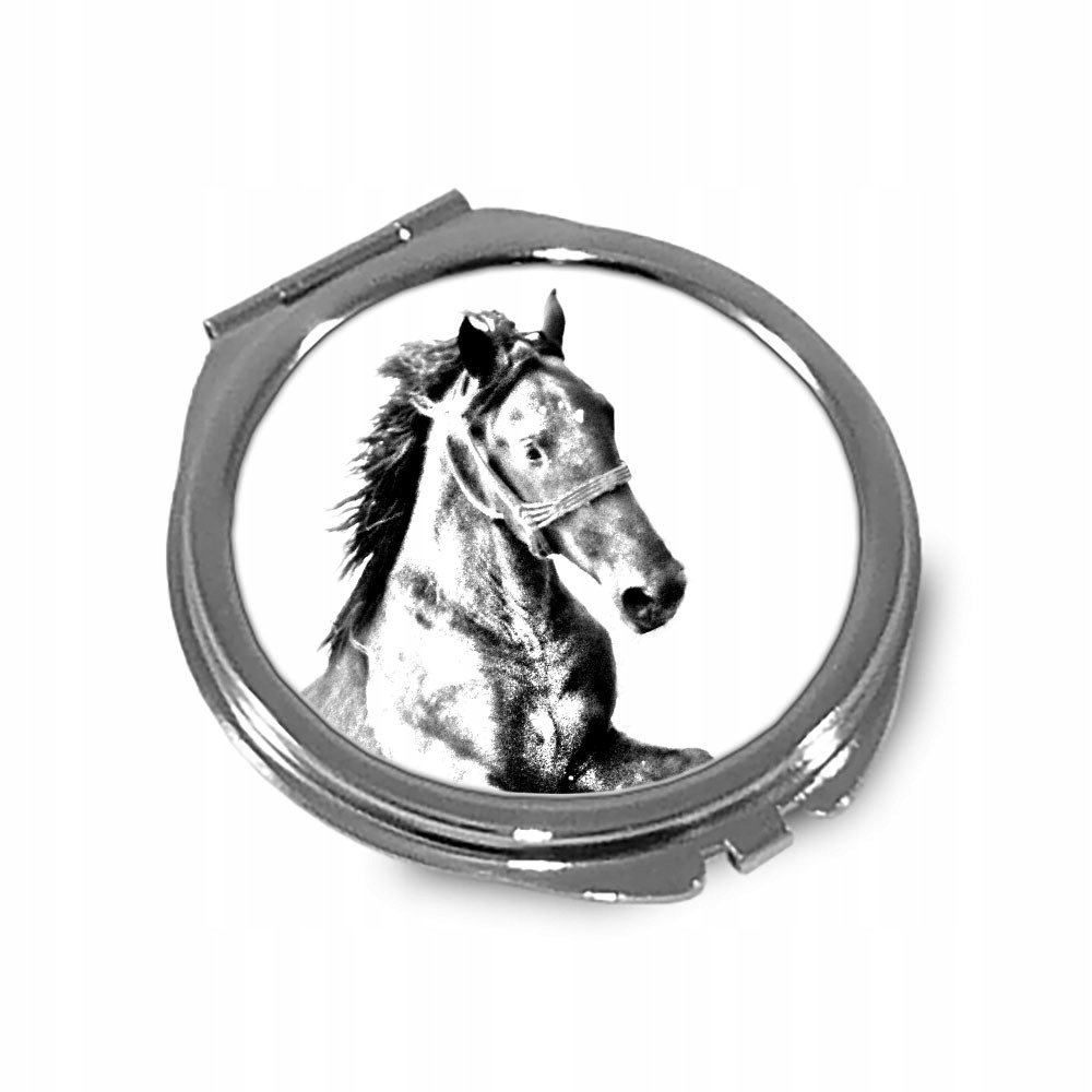 Koń Mustang Lusterko kieszonkowe składane
