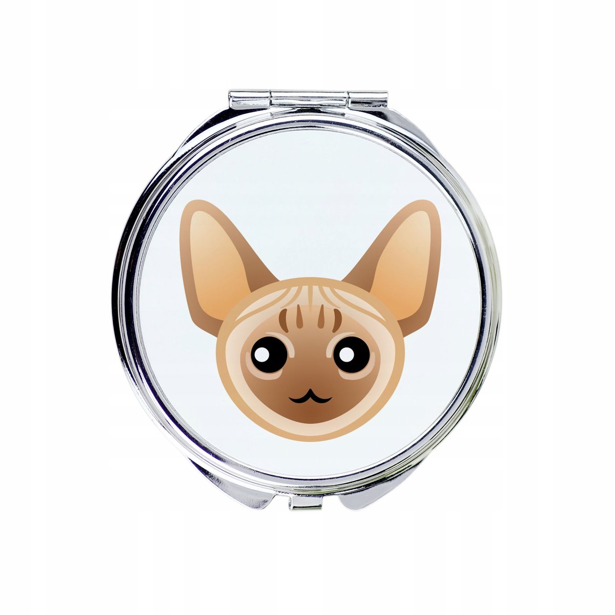 Kot Devon rex Lusterko kieszonkowe, do torebki