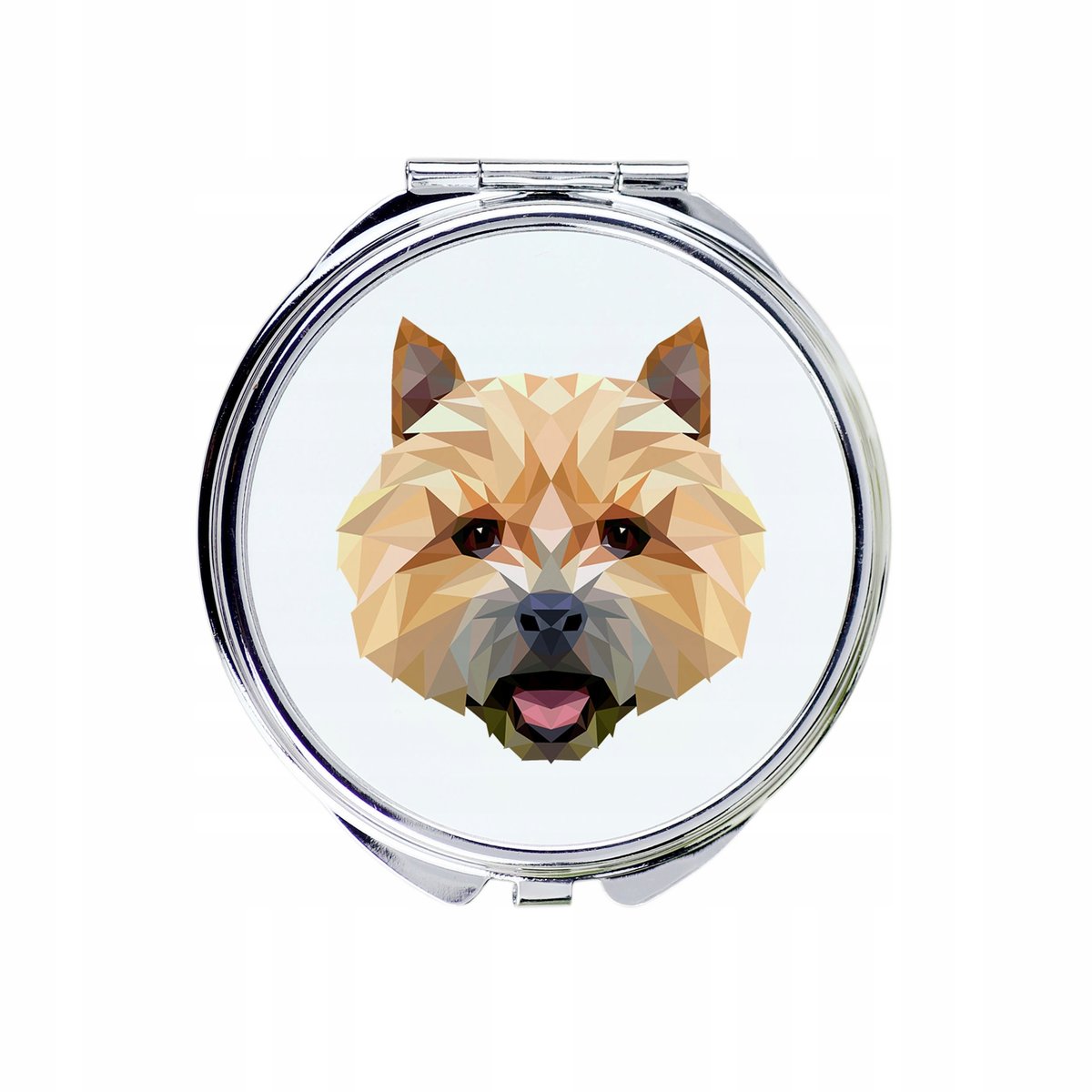 Norwich Terrier Lusterko Pies geometryczny