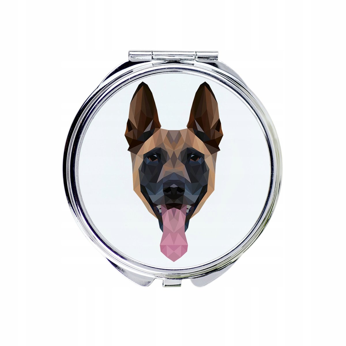 Malinois Lusterko kieszonkowe Pies geometryczny
