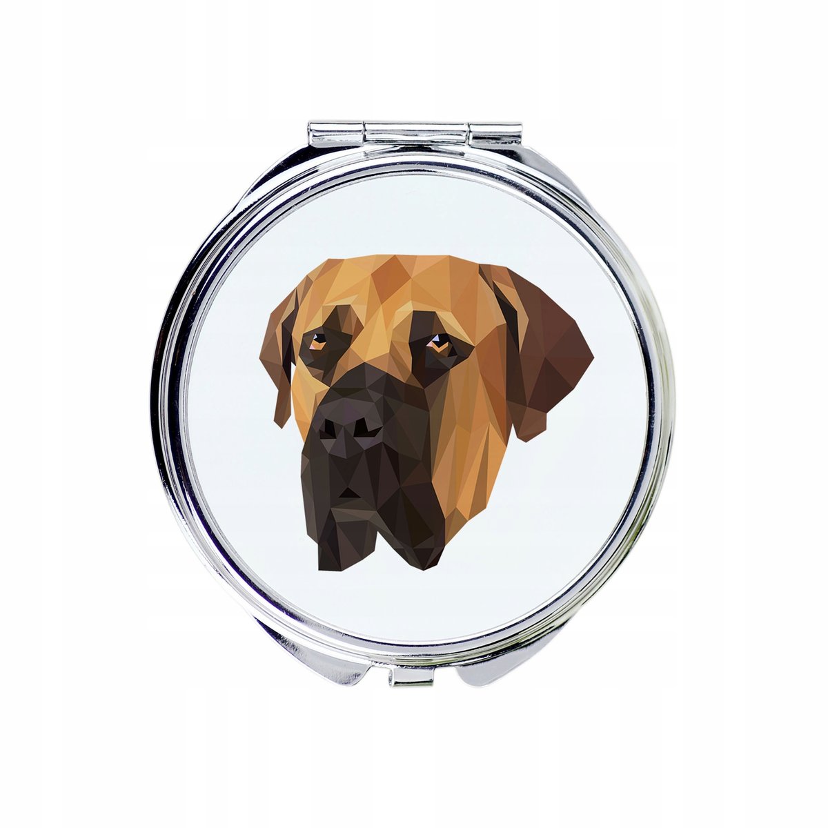Boerboel Lusterko kieszonkowe Pies geometryczny