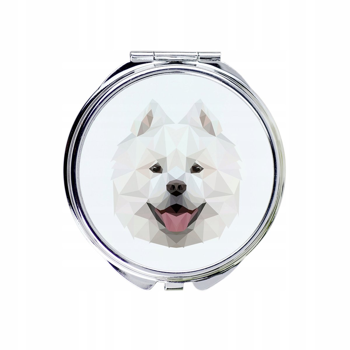 Samojed Lusterko kieszonkowe Pies geometryczny