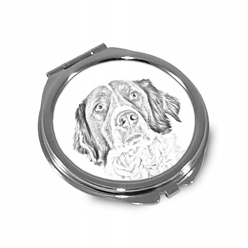 Spaniel francuski Lusterko kieszonkowe składane