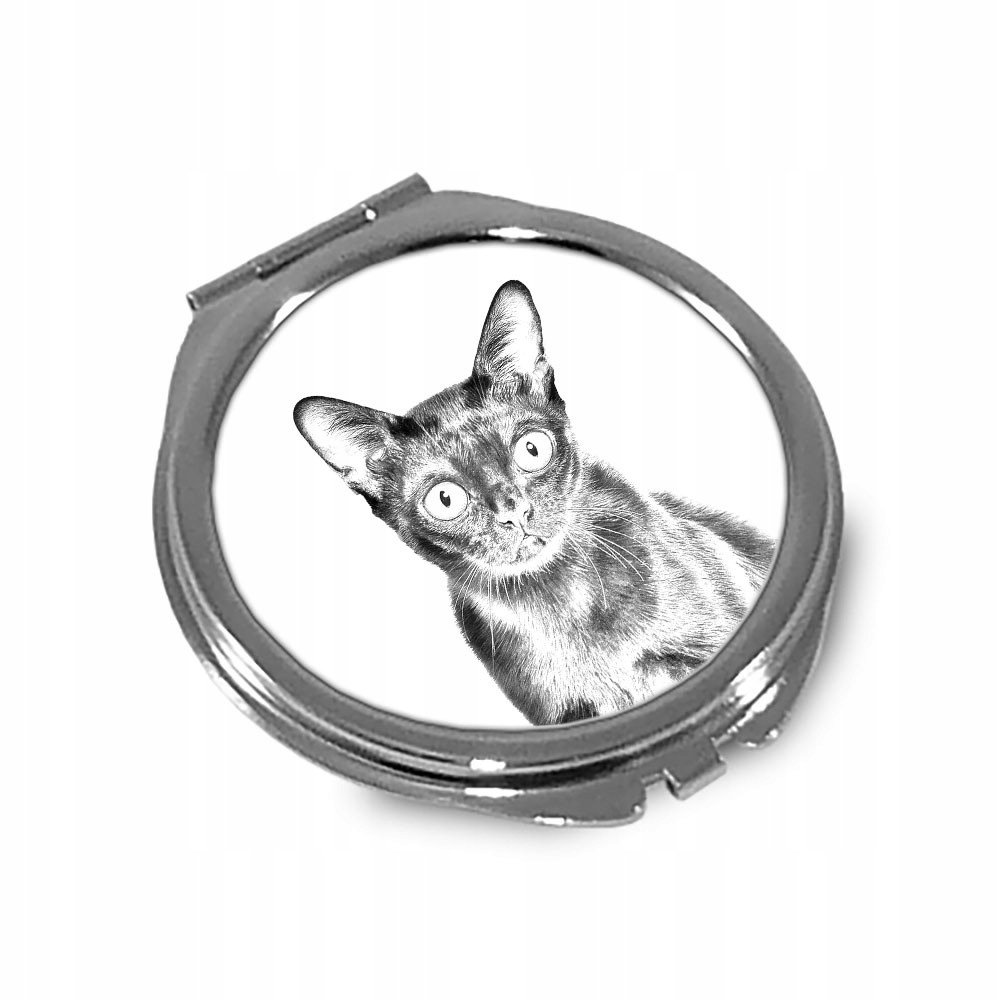 Kot Bombay cat Lusterko kieszonkowe składane