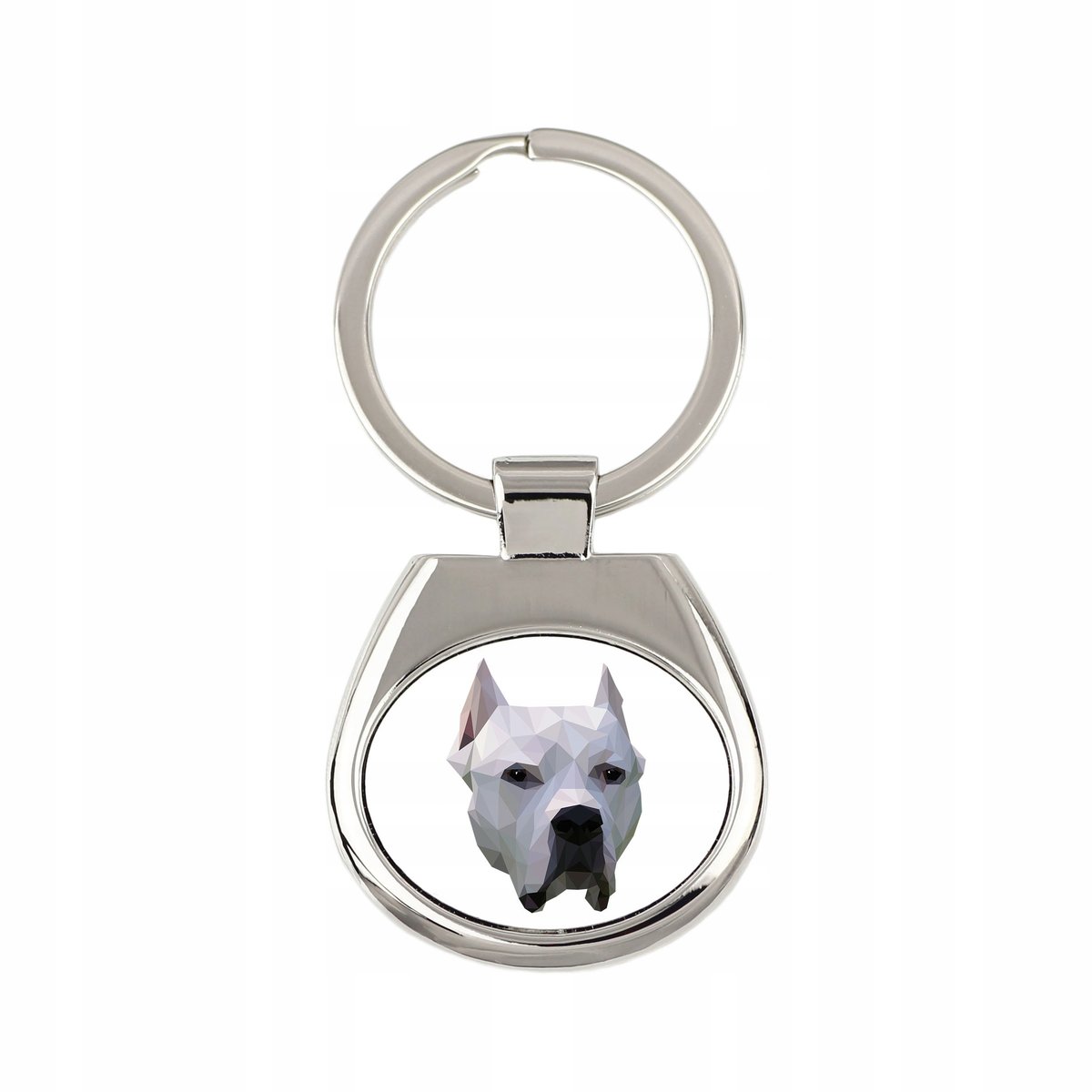 Dog argentyński pies geometryczny Brelok Breloczek