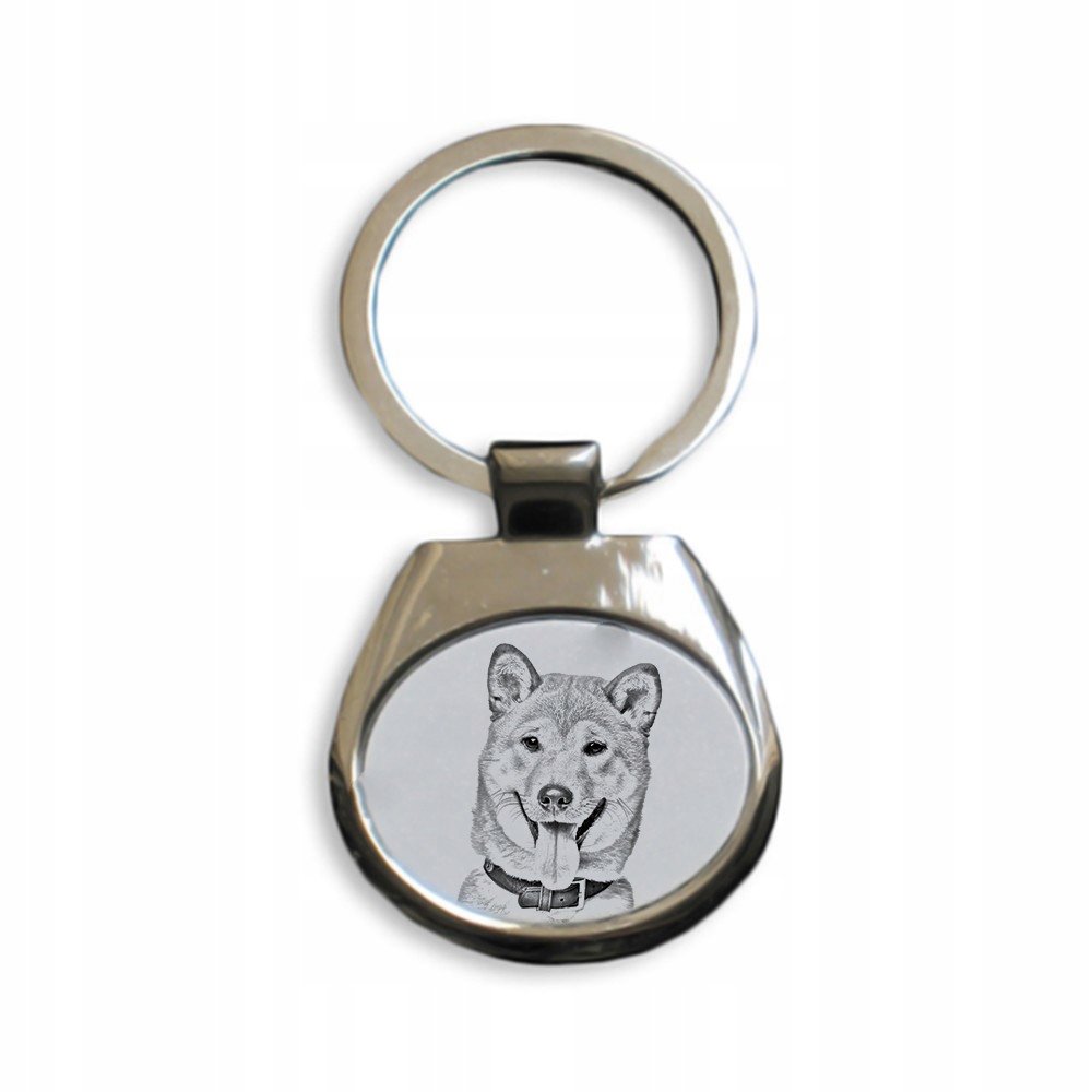 Shiba Inu Brelok ze zdjęciem i grawerem
