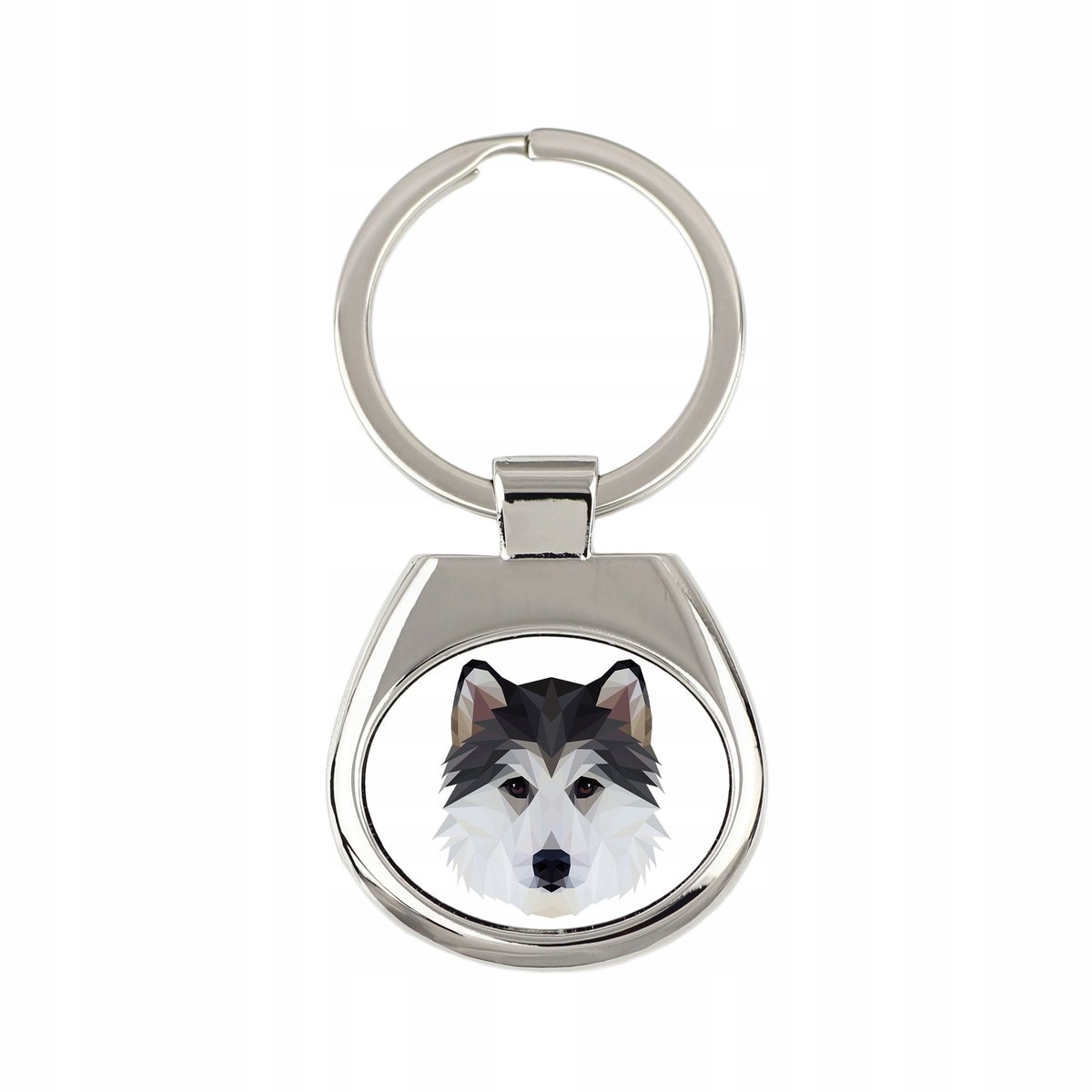 Husky syberyjski geometryczny Brelok Breloczek