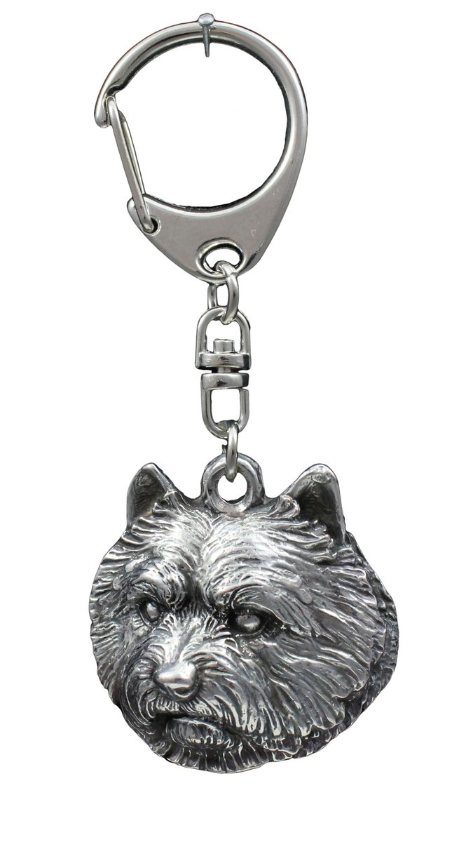 Norwich Terrier Brelok Breloczek posrebrzany