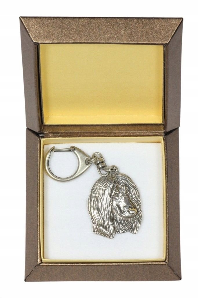 Chart Afgański Posrebrzany brelok w pudełku