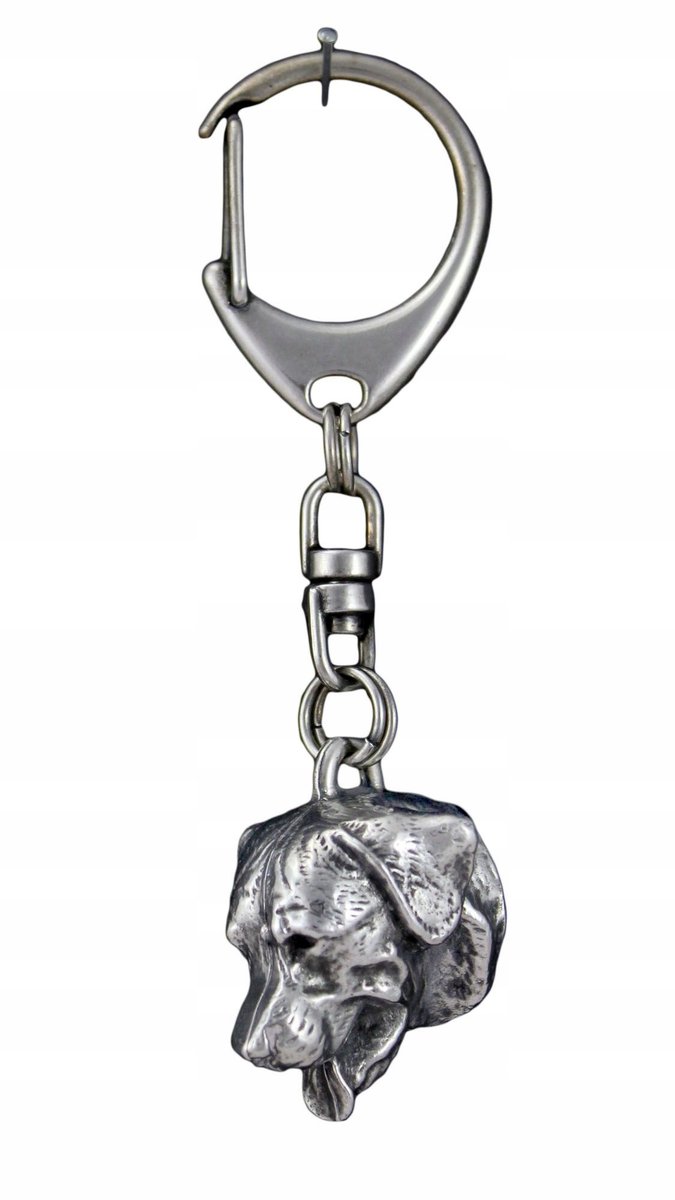 Rottweiler Brelok do kluczy Breloczek posrebrzany