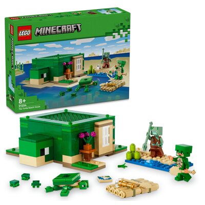 LEGO 21254 Minecraft Domek na plaży żółwi 