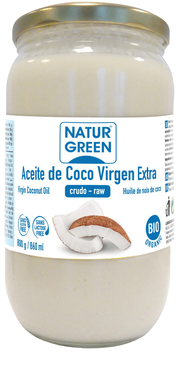 Olej kokosowy Naturgreen Extra Virgin 800 g (8436542192613)