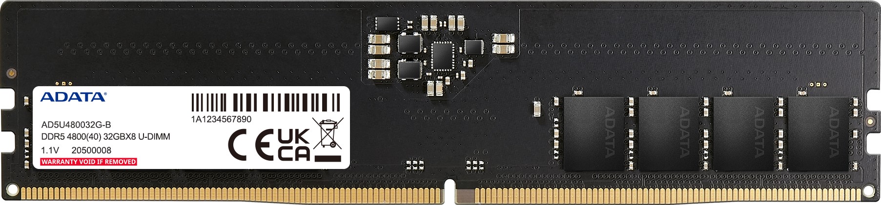 Pamięć ADATA DDR5-4800 32768MB PC5-38400 ECC (AD5U480032G-S)
