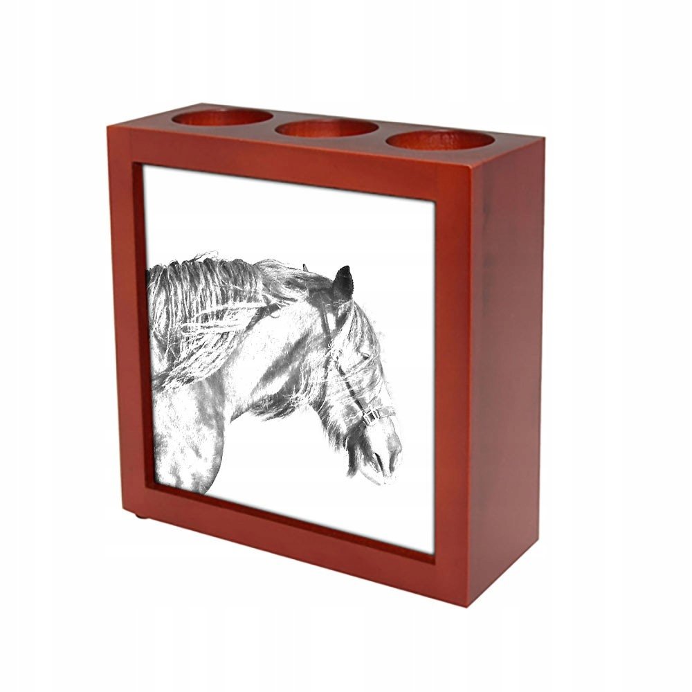 Shire horse Stojak na długopisy, świecznik grafika