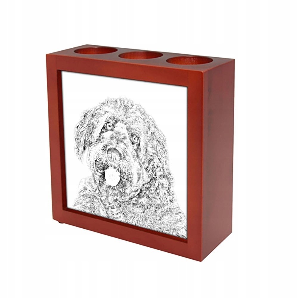 Otterhound Stojak na długopisy świecznik z grafiką