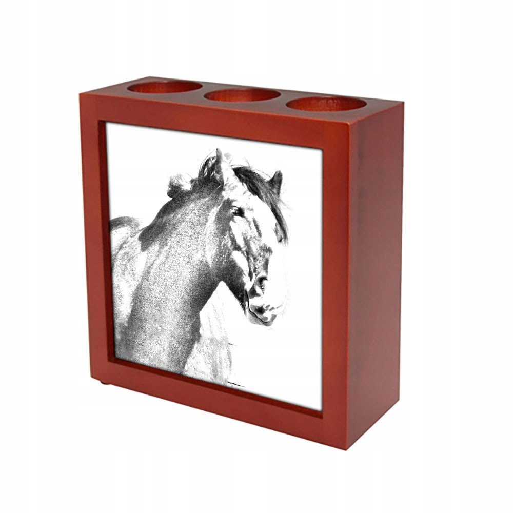 Clydesdale Stojak na długopisy świecznik z grafiką