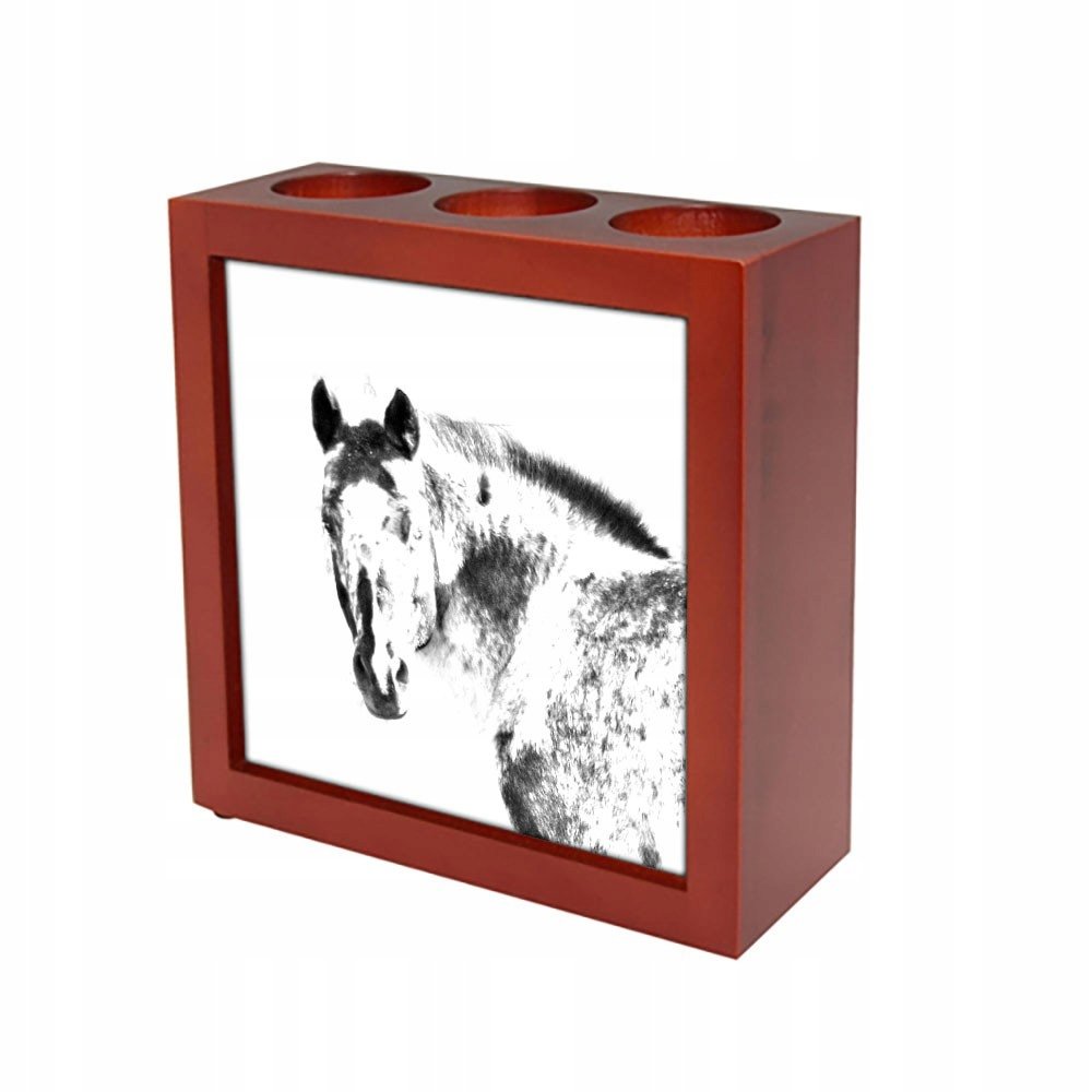 Appaloosa Stojak na długopisy, świecznik z grafiką