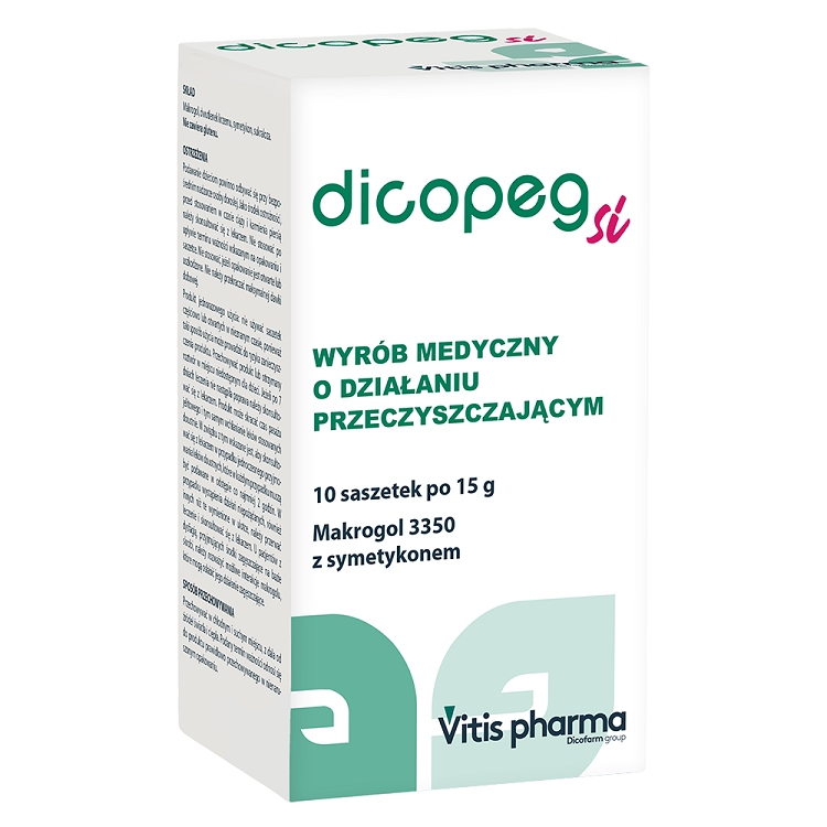 Dicopeg SI, Proszek do sporządzania roztworu doustnego, 10 saszetek x 15g - >>> DARMOWA od 99zł 