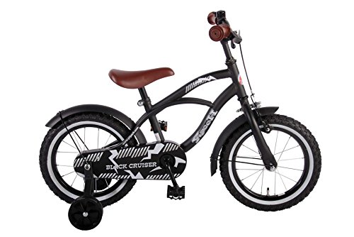 Yipeeh Chłopiec czarny rower cruiser, matowy