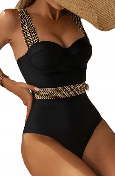 Strój kąpielowy jednoczęściowy PUSH-UP XL (S135)