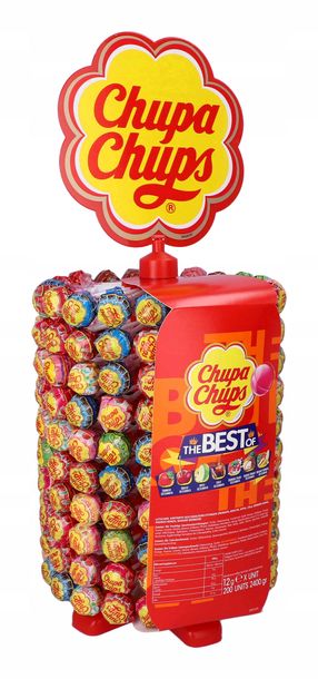 ﻿Lizaki Chupa Chups Stojak 200 sztuk Mix Smaków