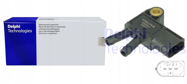 DELPHI Czujnik, ciśnienie spalin DPS00014