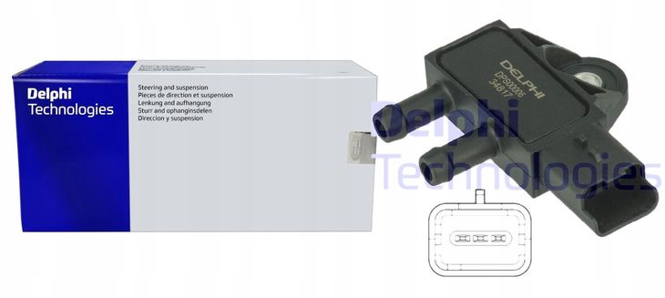DELPHI Czujnik, ciśnienie spalin DPS00006