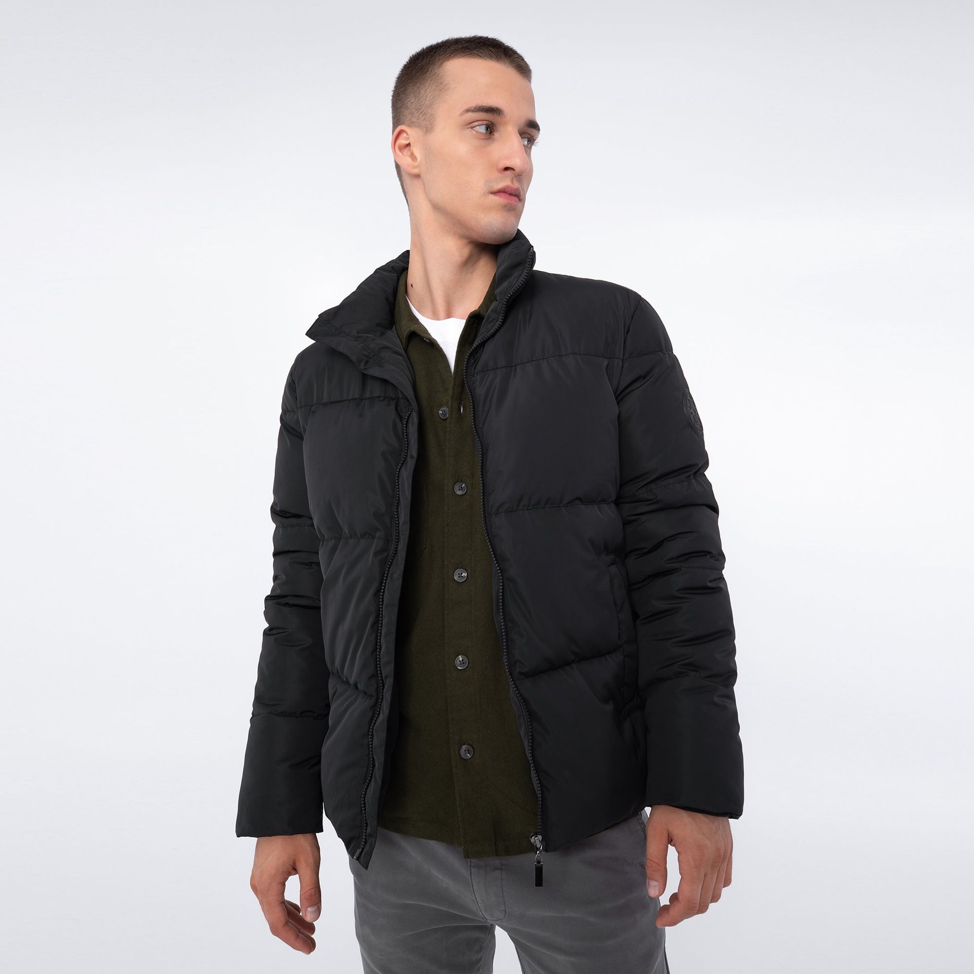 Męska kurtka pikowana prosta