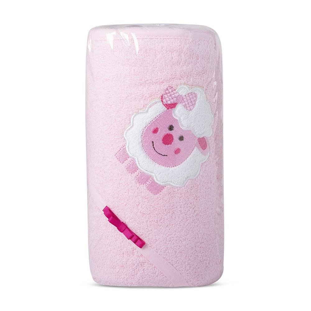 Ręcznik Baby 75x75 ręcznik z kapturkiem różowy upominkowy 500g/m2 Eurofirany