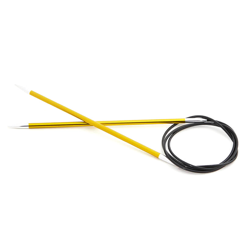 druty metalowe na żyłce 40 3,50 KNITPRO ZING